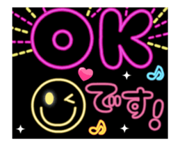 Neon sign sticker_ sticker #14735275