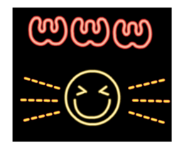 Neon sign sticker_ sticker #14735284