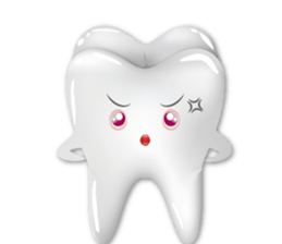 Shiny teeth sticker #14735664