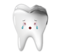 Shiny teeth sticker #14735666