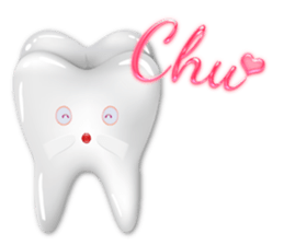 Shiny teeth sticker #14735667