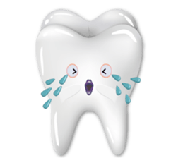 Shiny teeth sticker #14735669