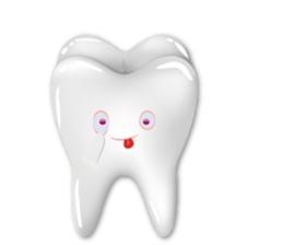 Shiny teeth sticker #14735670