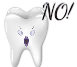 Shiny teeth sticker #14735672