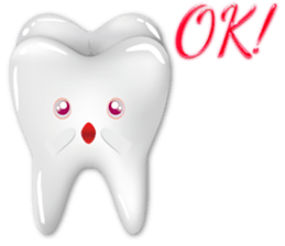 Shiny teeth sticker #14735673