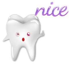 Shiny teeth sticker #14735676