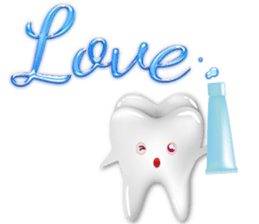 Shiny teeth sticker #14735678