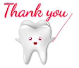 Shiny teeth sticker #14735679