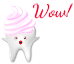 Shiny teeth sticker #14735680