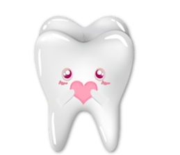 Shiny teeth sticker #14735681