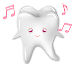 Shiny teeth sticker #14735684