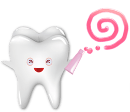 Shiny teeth sticker #14735687