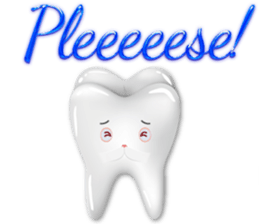 Shiny teeth sticker #14735689