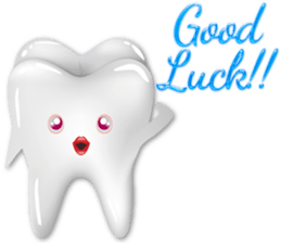 Shiny teeth sticker #14735690