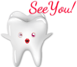 Shiny teeth sticker #14735691