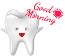 Shiny teeth sticker #14735692