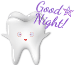 Shiny teeth sticker #14735693