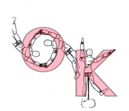 Doll for drawing sticker #14736355