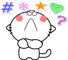 Cat that can be used everyday sticker sticker #14737087