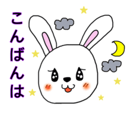 A sticker depicting everyday rabbits sticker #14737928