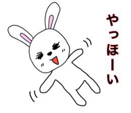 A sticker depicting everyday rabbits sticker #14737947