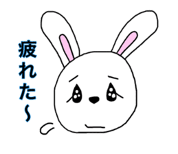 A sticker depicting everyday rabbits sticker #14737958