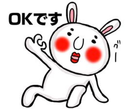 Sticker of MARO rabbit say the honorific sticker #14738144
