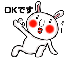 Sticker of MARO rabbit say the honorific sticker #14738144