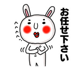 Sticker of MARO rabbit say the honorific sticker #14738149