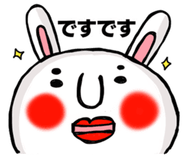 Sticker of MARO rabbit say the honorific sticker #14738161