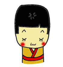 kawaii kokeshi sticker #14738427