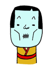 kawaii kokeshi sticker #14738429