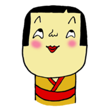 kawaii kokeshi sticker #14738434