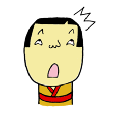 kawaii kokeshi sticker #14738436