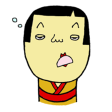 kawaii kokeshi sticker #14738438