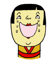 kawaii kokeshi sticker #14738440