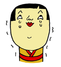 kawaii kokeshi sticker #14738441