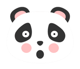 Cute Panda Faces sticker #14738884