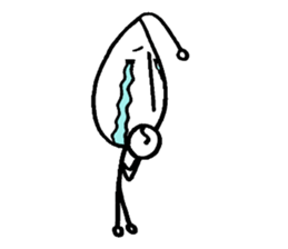 Bean person sticker #14739118