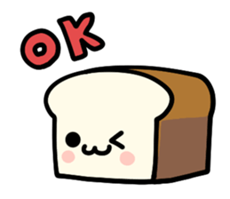 Plain bread ! sticker #14739431