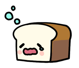 Plain bread ! sticker #14739433