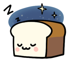 Plain bread ! sticker #14739434