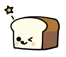 Plain bread ! sticker #14739436