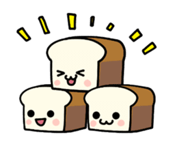 Plain bread ! sticker #14739444