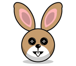 Hunny Bunnys Stickers - Rabbit Emoji sticker #14740222