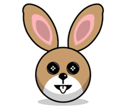 Hunny Bunnys Stickers - Rabbit Emoji sticker #14740222