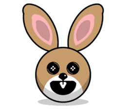 Hunny Bunnys Stickers - Rabbit Emoji sticker #14740224