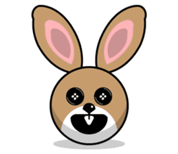 Hunny Bunnys Stickers - Rabbit Emoji sticker #14740224