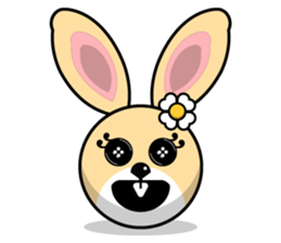 Hunny Bunnys Stickers - Rabbit Emoji sticker #14740225
