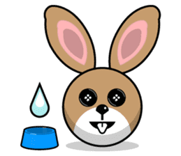 Hunny Bunnys Stickers - Rabbit Emoji sticker #14740228